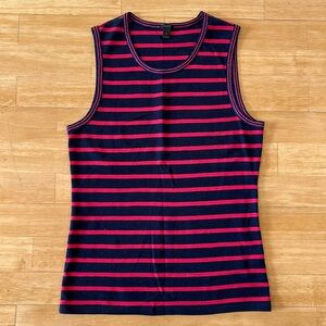 J. Crew Women’s Striped Tank w/Sparkly Trim, Size Medium